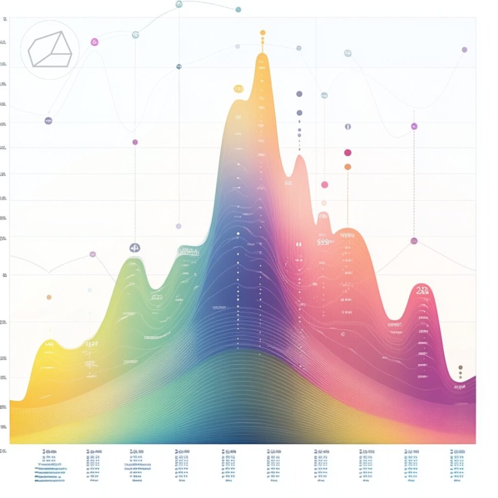 A graph showing the different ways and verticals that organic content can help a company grow.